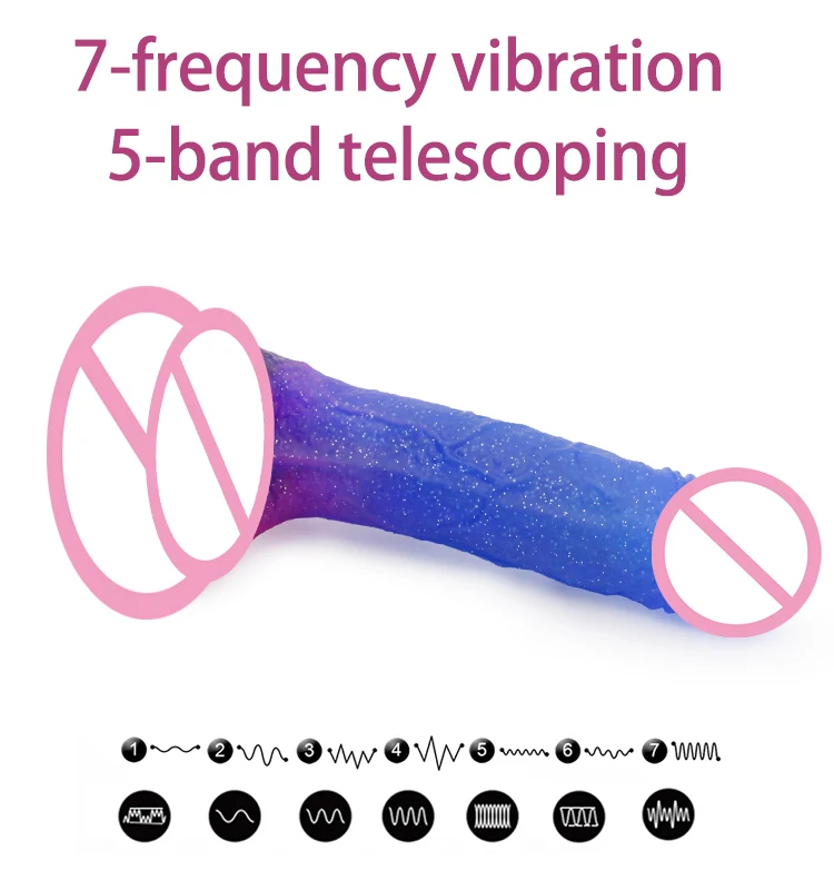 Multi-point Stimulation Remote control Colorful Huge Dildo Sex Toys For Women Masturbation Men Penis Vagina Sex Product