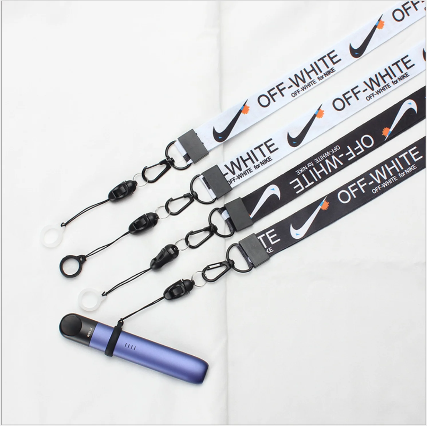 Hot sale custom vape lanyard wholesale with silicone ring for vape pen holder