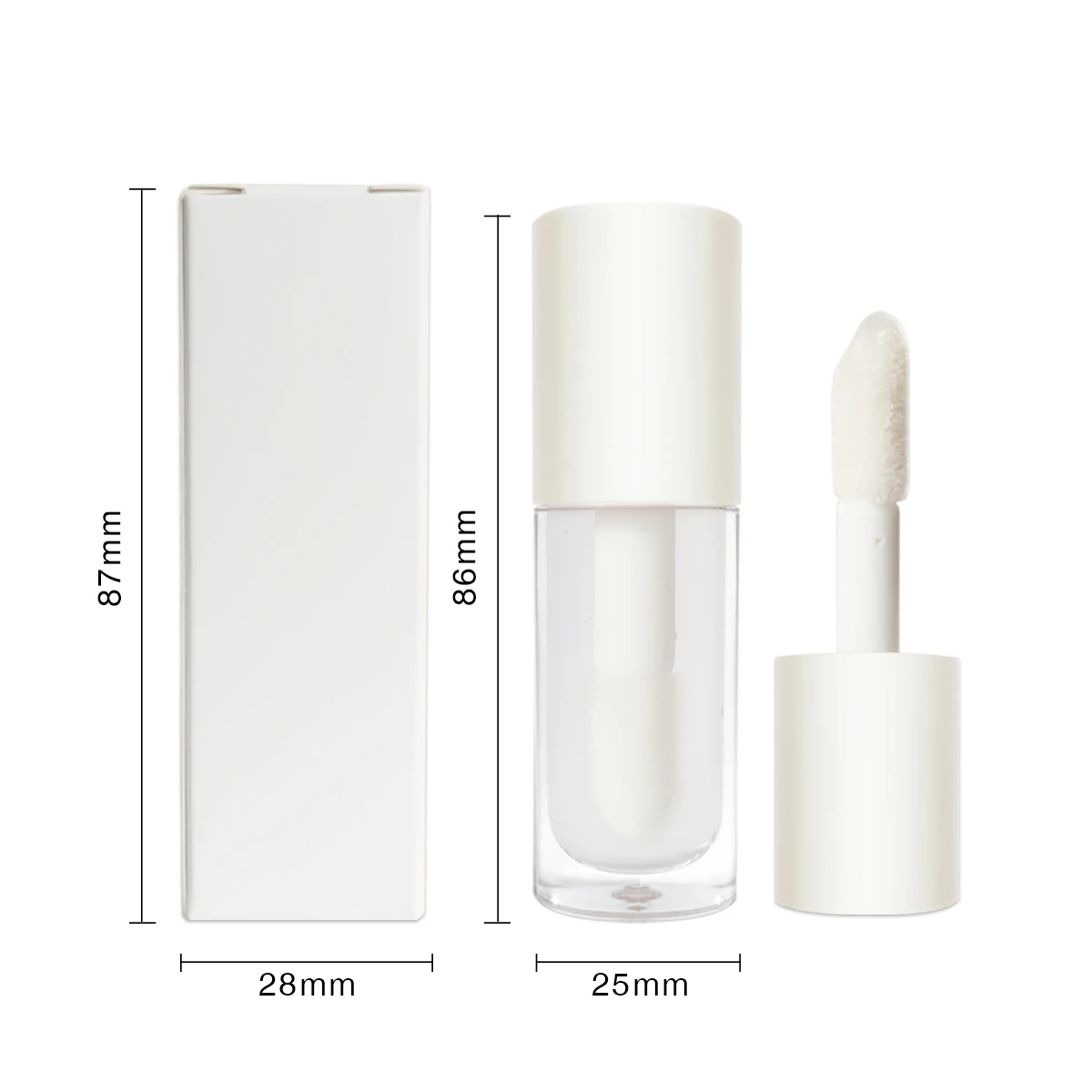 
Vegan private label nude clear lipgloss tube vendor plumping lip gloss base vendors lip gloss 