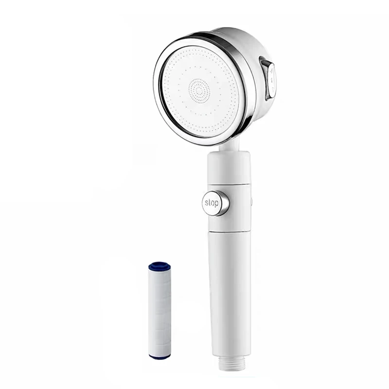 OEM On-line Stone Filtered Rain Shower Head Bathroom Vitamin c Filter Hand Spa Shower Head Hydrogen Shower Filter