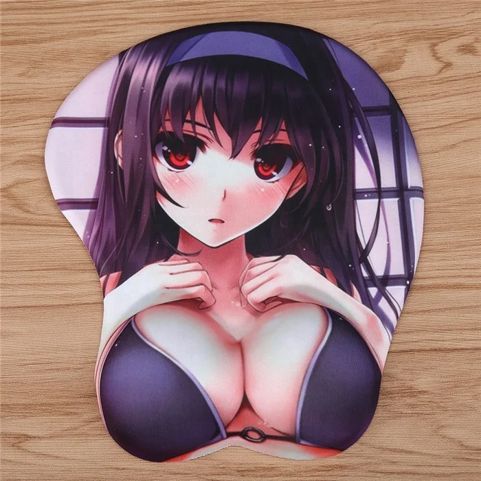 HX Soft Silicone Wrist Mouse Pad Anime Effect Sexy Girl Full Photography Custom Made