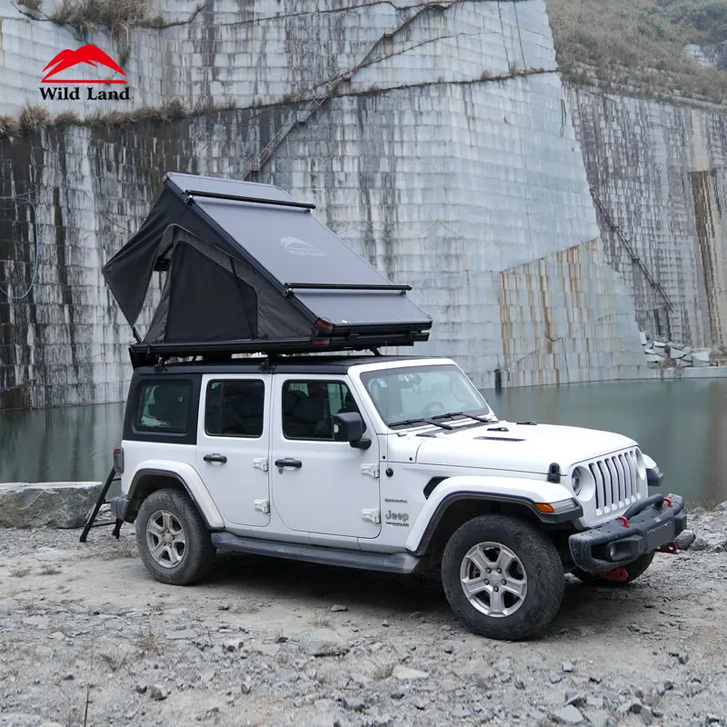 Миниатюрная алюминиевая крыша Wild Land треугольная крепление на 1-2 человек жесткая автомобиля