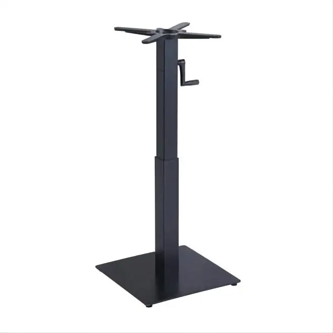 Commercial Contract  Iron Plate Dining Table Base Hand-crank Lifting Table Base Telescopic Leg For Table