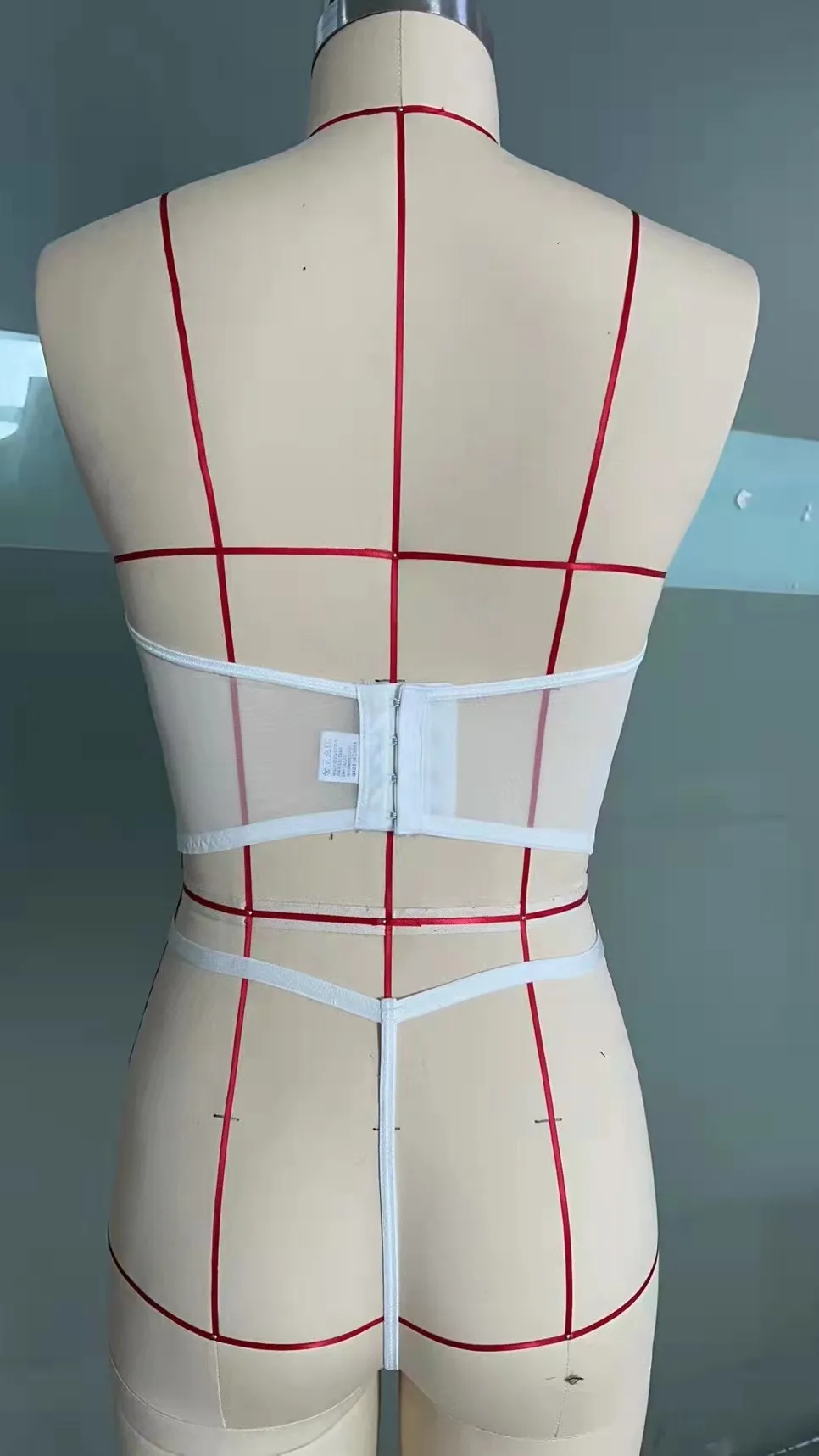 Sexy Fishbone Corset Embroidery Bra & G-string Boob Tube Top Erotic Transparent  Sensual Underwear Women Sexy Lingerie Set