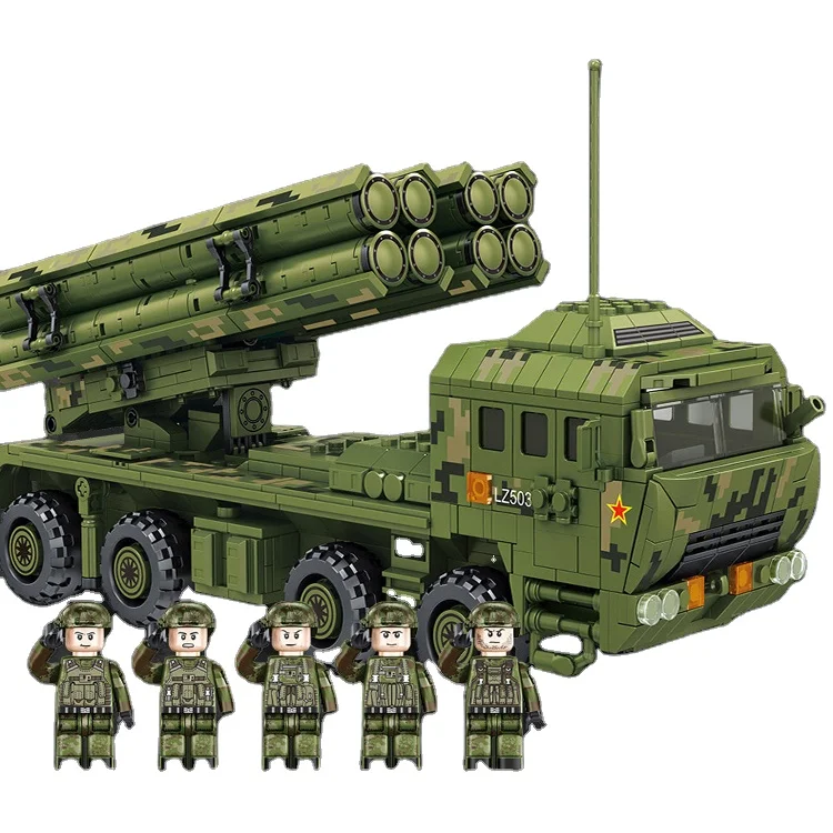 Лидер продаж набор строительных блоков China Tank 2 Rocket 1185 шт. образовательный подарочный