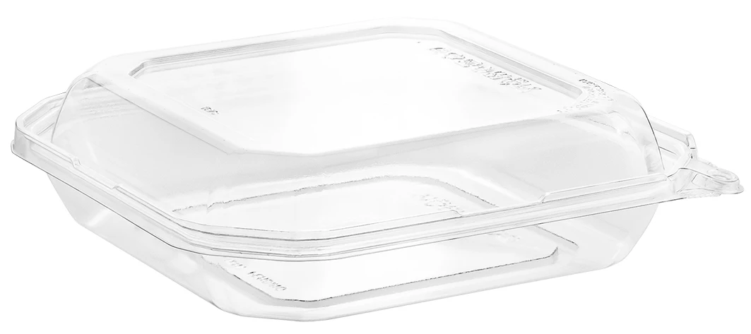 36oz Disposable Clear PET Plastic Food Containers with Clamshell Design for Takeaway