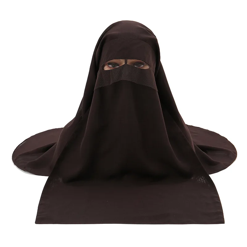 5107 kuwii Factory Wholesale Face Cover Niqab Design Burqa Veil Hijab Muslim Islamic Abaya