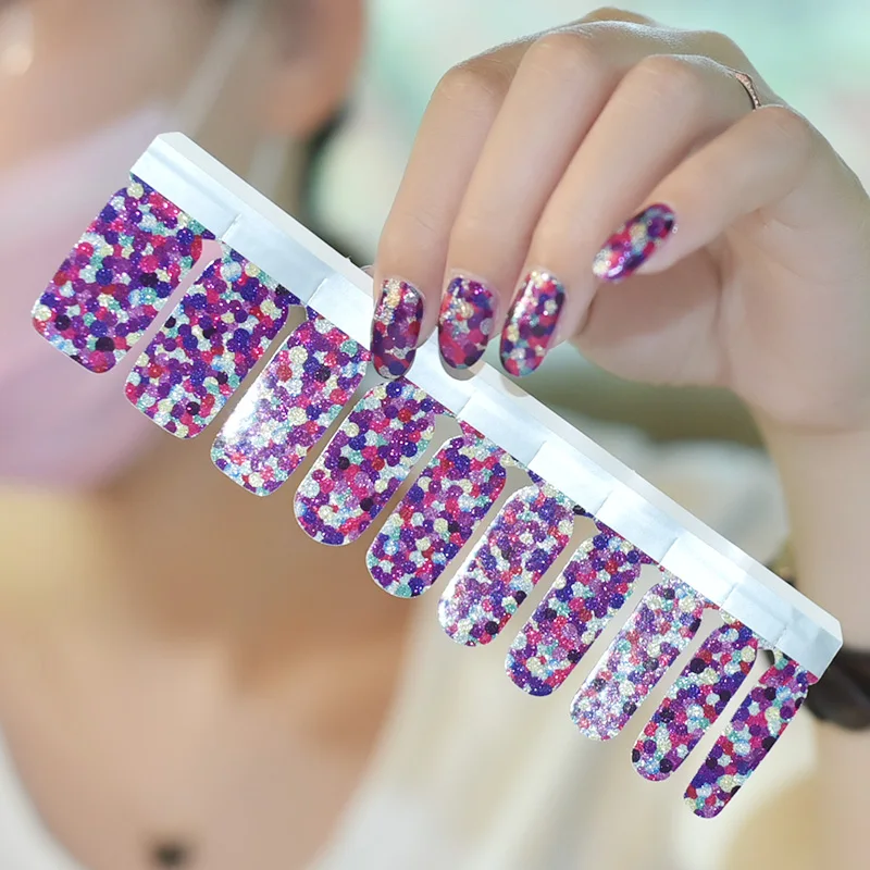 Mix flowers print 20 strips nail stickers nail wraps