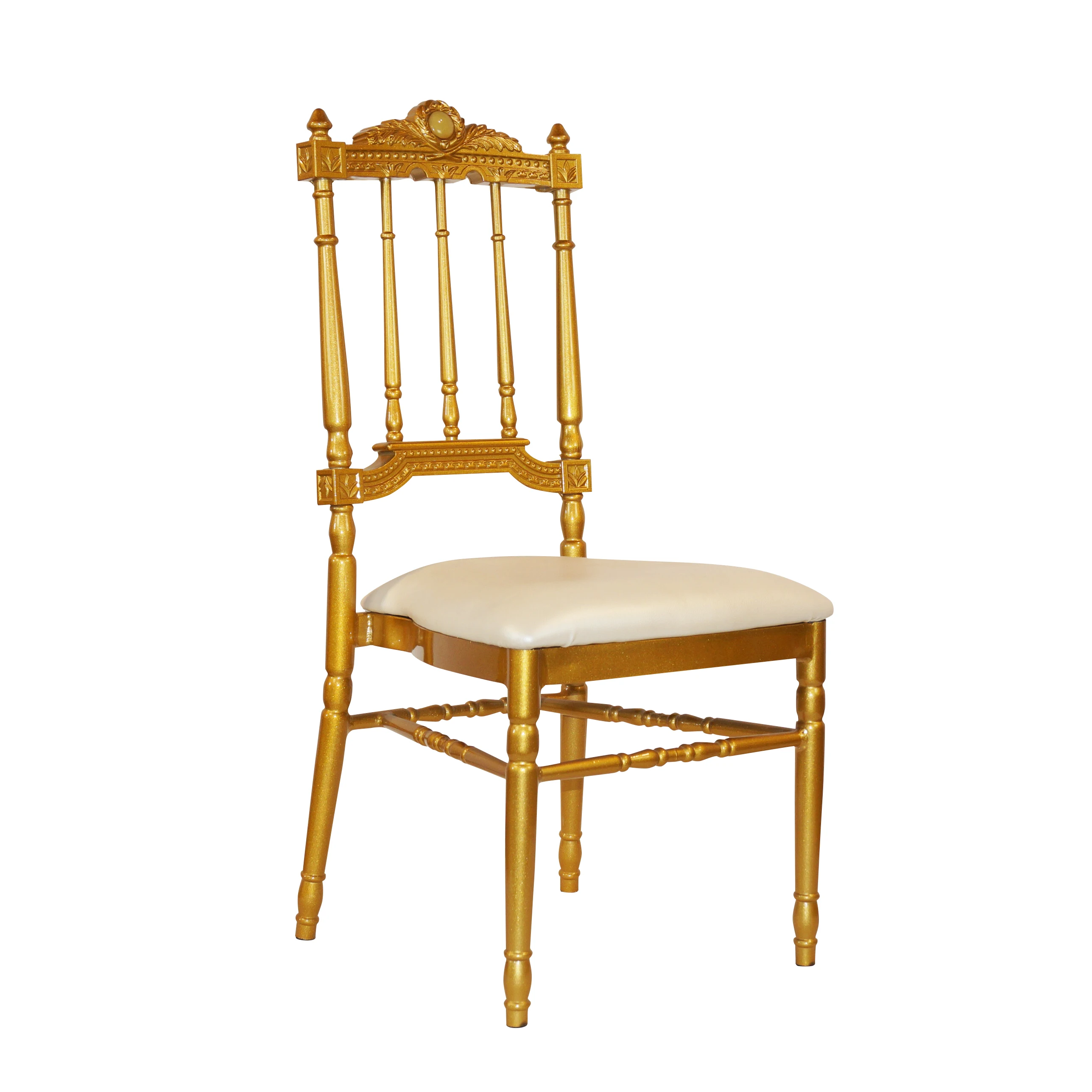 Wholesale hotel stacking tiffany chair metal wedding chiavari chair for event