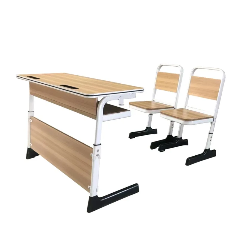 Ekintop Factory Price School Furniture Classroom Student Double Table And Chair School Sets For Student Classroom