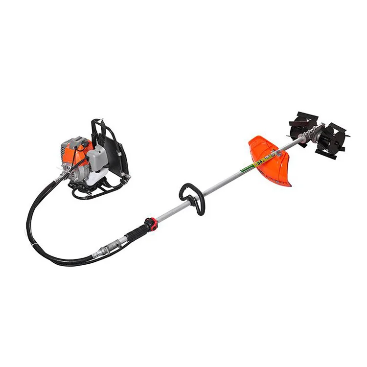 DL factory knapsack side hanging multi-blade loose soil pumping multi-function gasoline engine rotary lawn mower lawn mower