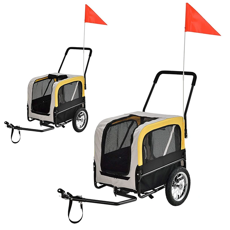 
Pet Product Dog Bicycle Trailer With Seat Cover Waterproof Pet Bike Trailer 
