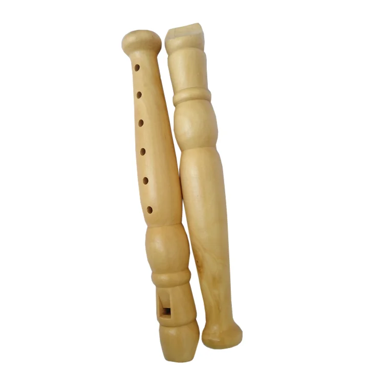 
Custom color 20cm natural music toys wood flute 
