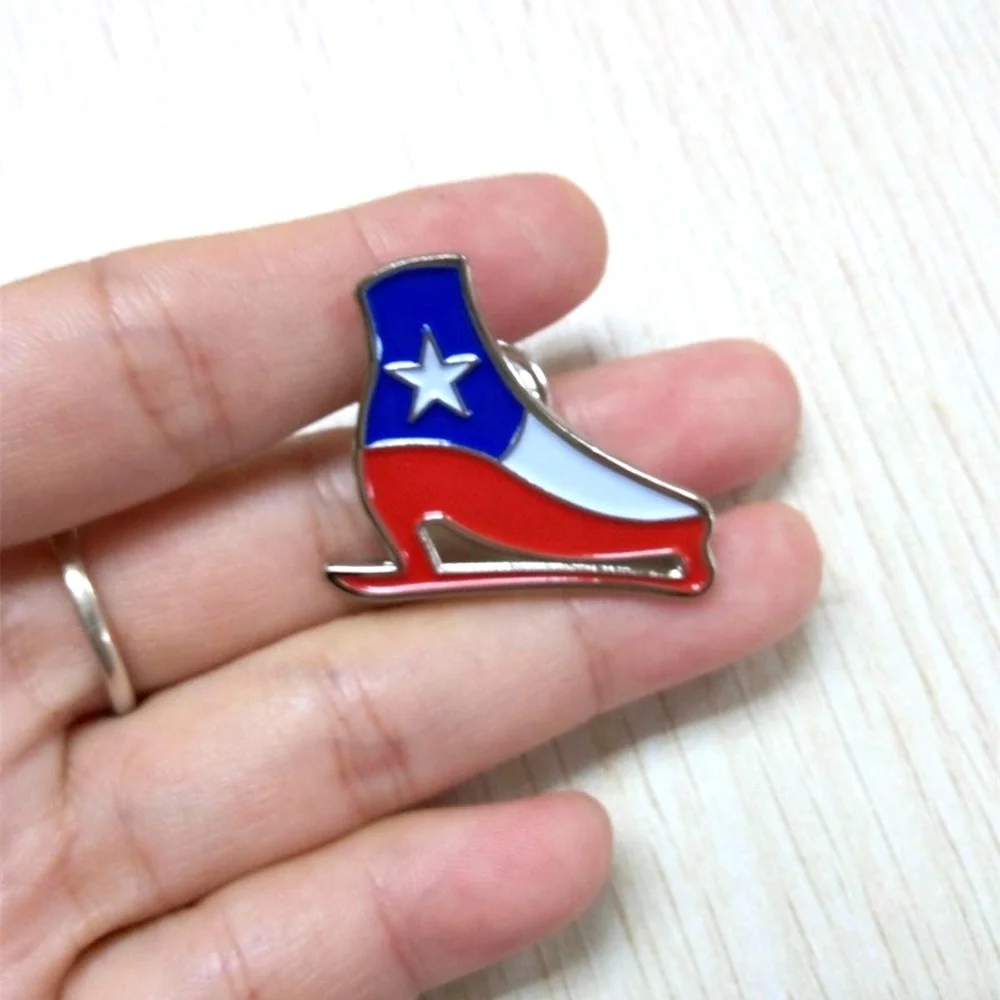 Pin Manufacturer Shoe Buckle Accessories Customised Logo Design Metallic Lapel Pin From China