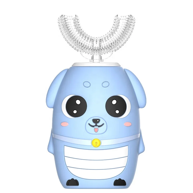 Newest Silicone U-shaped Toothbrush 360 Kids U-shaped toothbrush IPX7 Waterproof U-shaped Electric Toothbrush