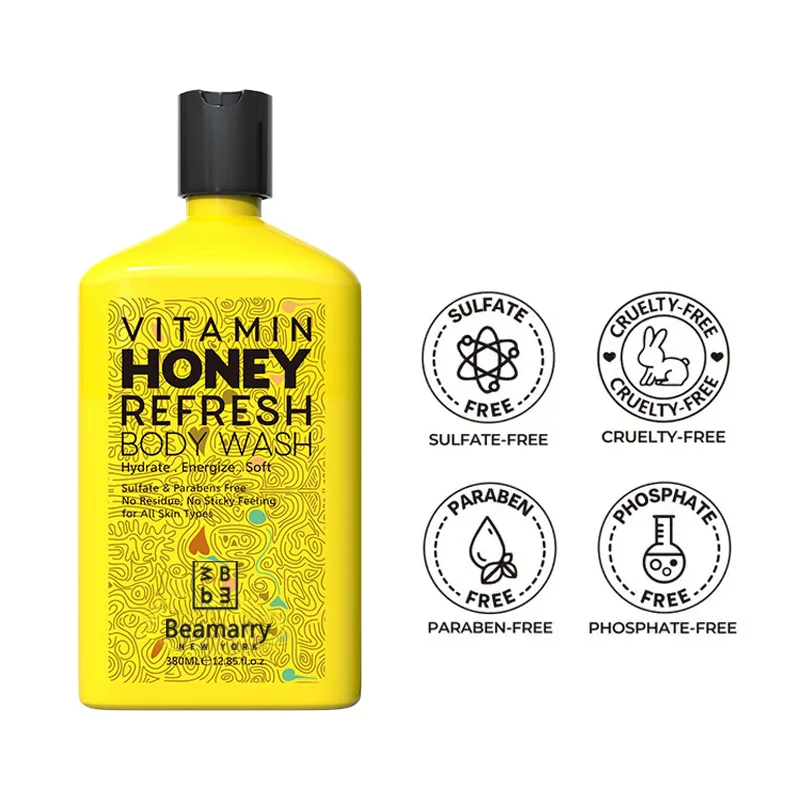 Large discount Vitamin Honey Refresh Bath Shower Gel Exfoliating Whitening Skin Hydrating Refresh Body Wash Care