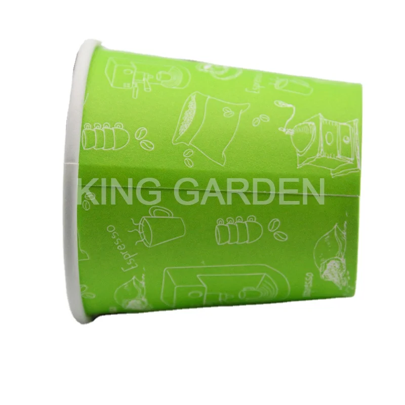 Factory Price Disposable Single Wall Paper Cup  Eco Friendly 10oz Cup For Party Hot Coffee Tea Vending Machine