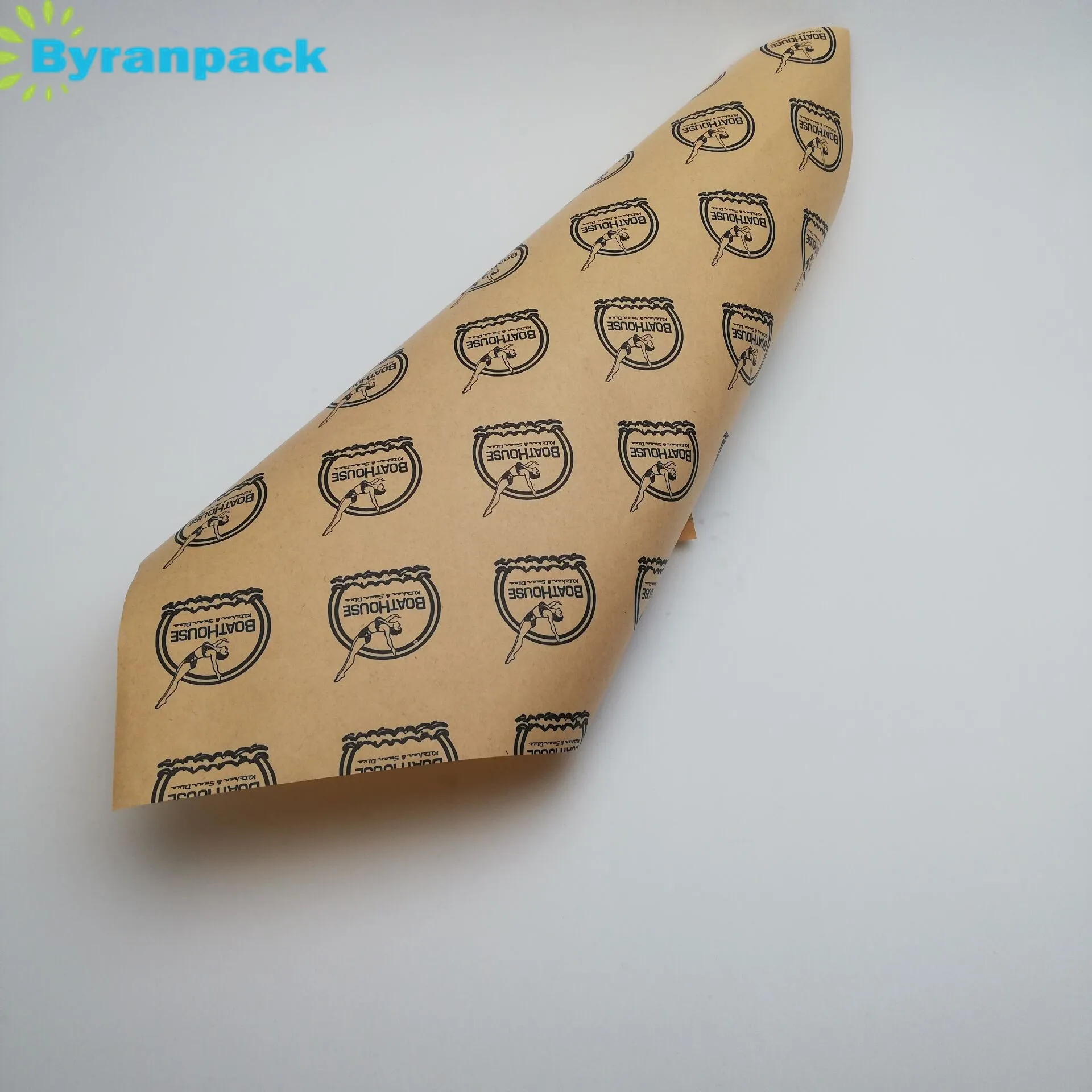 Custom printed food grade wrapping greaseproof paper baking paper parchment paper