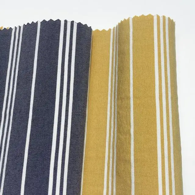 
 Оптовая продажа, цветная полосатая пряжа, окрашенная Бенгальская вискоза, вискоза, нейлон, спандекс, ткань, женские брюки, новинка 2021  