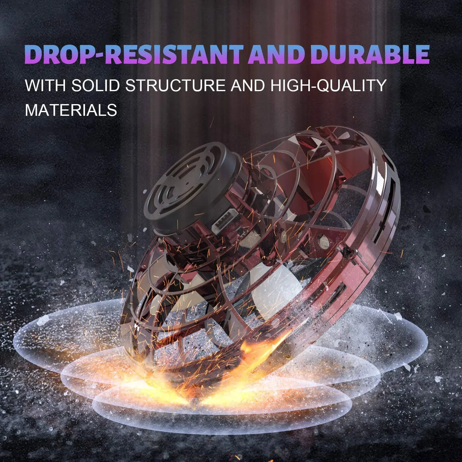 2024 New Products Magic Flying Spinner Kids Relaxing Stress Toys Fly Nova Steering Ufo Aircraft Mini Finger Tip Gyroscopes