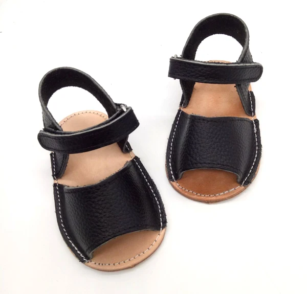 Сандалии для мальчиков из натуральной кожи на мягкой резиновой подошве от китайского производителя