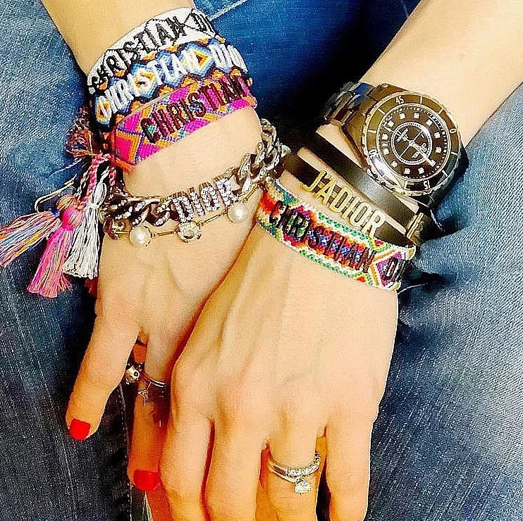 Bohemian friendship latest one set lady jewelry handmade woven tassel evil eye miyuki bead bracelet