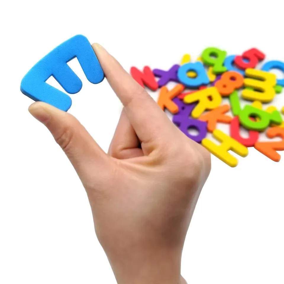 Letters & Numbers Magnetic EVA Fridge Magnets   Customized Size Customized Die Cut Magnet+eva Accpectable Education Teaching
