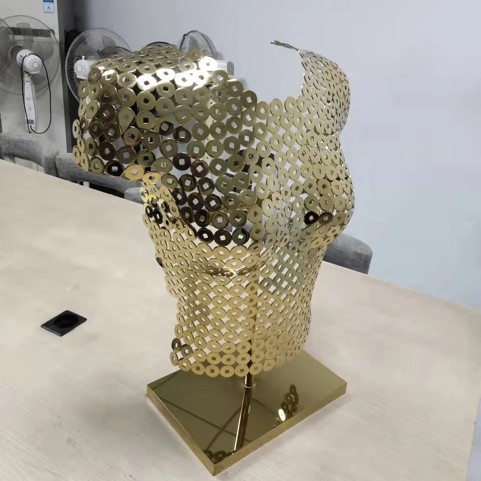 Custom handmade nude woman metal modern art sculpture home decoration life size statue for sale