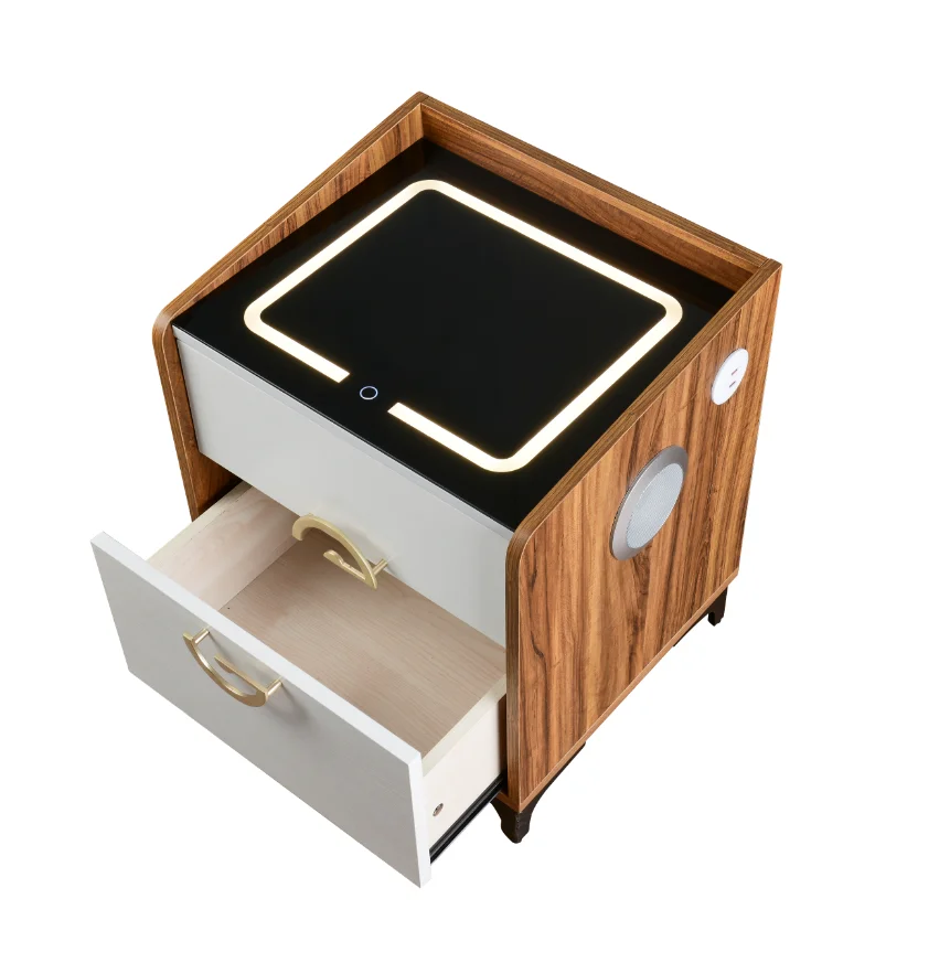 Intelligent Creative Bedside Table Bedroom With Light adjustable Wireless Charging and speaker Multi-function Nightstand