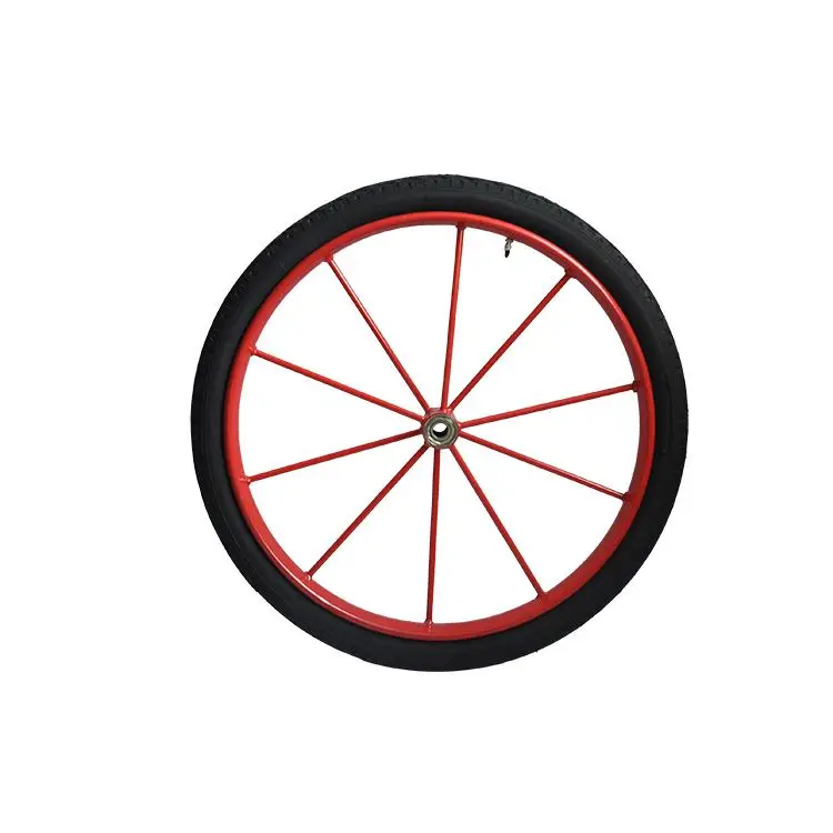 China Factory 26x2 1/2 Welded Spoke Pneumatic Rubber Wheel Tires For Bicycle Or Wheelchair