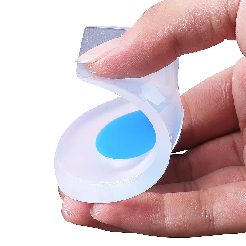 Shoes Detachable Half Silicone Gel Heel Pads For Pain