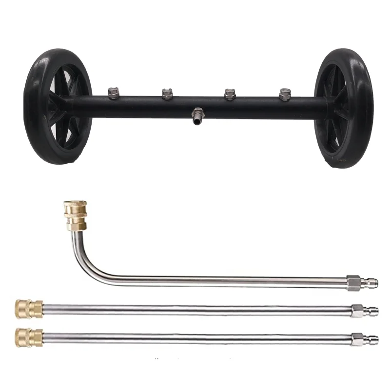 Car Chassis Washer, Pressure Washer Car Undercarriage Cleaner for Pressure Washer, Under Car Water Broom with 16 Inch Straight E