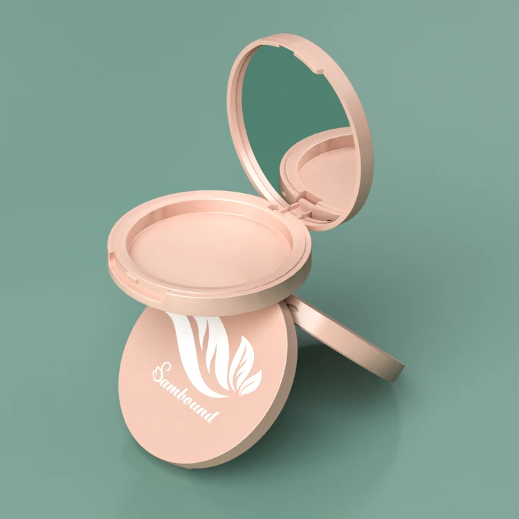 Pressed face powder 12 gr compact powder empty round face cosmetic containers blush cheap empty compact powder container