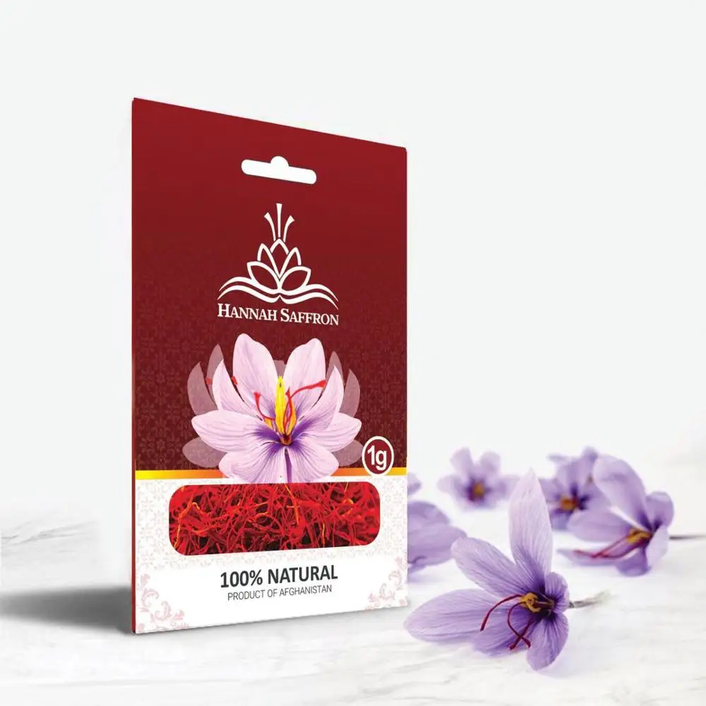 
High Quality Afghan Negin Saffron in Retail Packaging 0.5g 