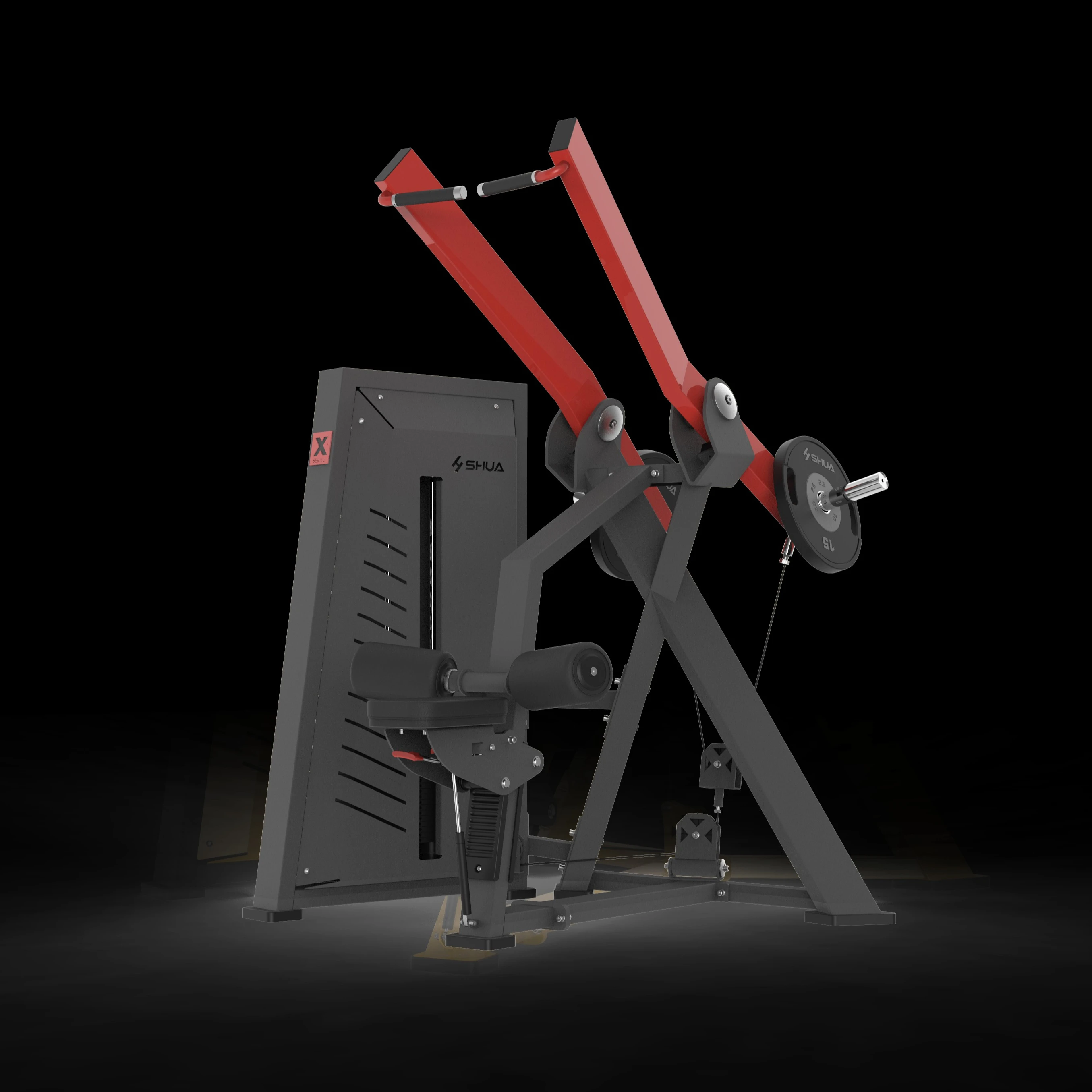 SHUA SH-G7703 Lat Pulldown Strength machine Plate loaded Gym strength fitness equipment Shua 78 series supplier and manufacturer