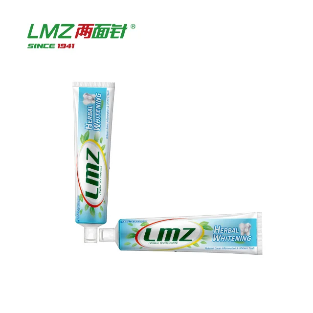 LMZ Adult Basic Care Chinese Herbal Toothpaste Fresh Mint Flavored Whitening Toothpaste for Healthy Teeth Free Sample 55g