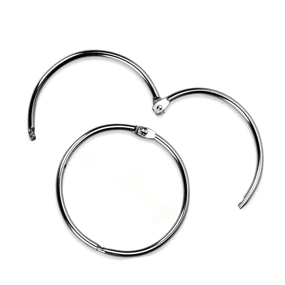3 Inch Book Rings Loose Leaf Binder Rings Nickel Plated Metal Keychain Key Rings