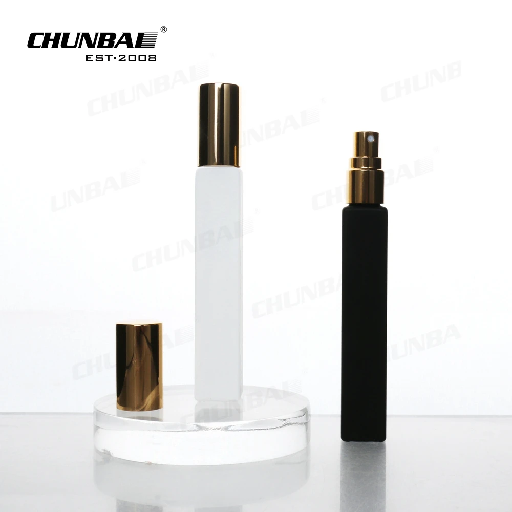 Wholesale Square 10Ml Turkey Dubai Uv Perfume Oil Decant Refill Glass Pump Spray Empty Atomizer Perfume Bottle
