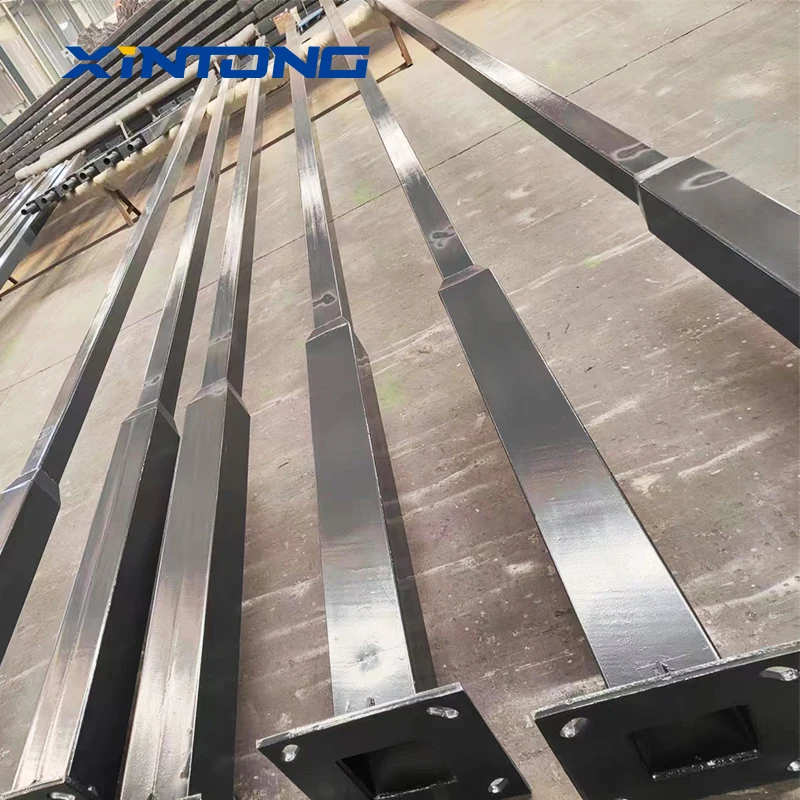 XINTONG Outdoor Road Q235B 10m 15m 5 Year Warranty Solar LED Galvanized Octagonal Customized Street Light Pole Street Lamp Post