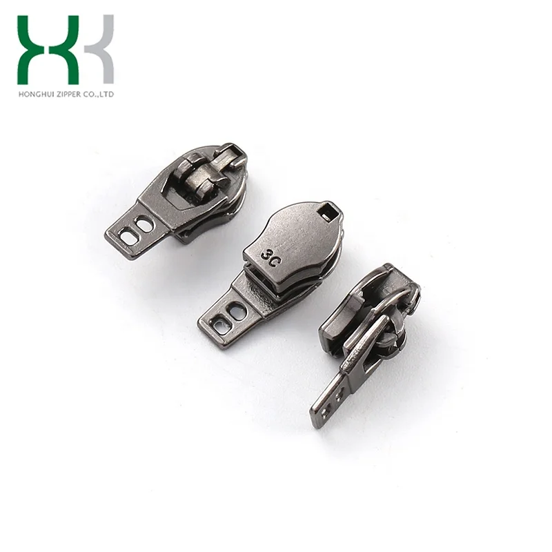 Металлические Полу-замковые слайдеры с логотипом на заказ без никеля