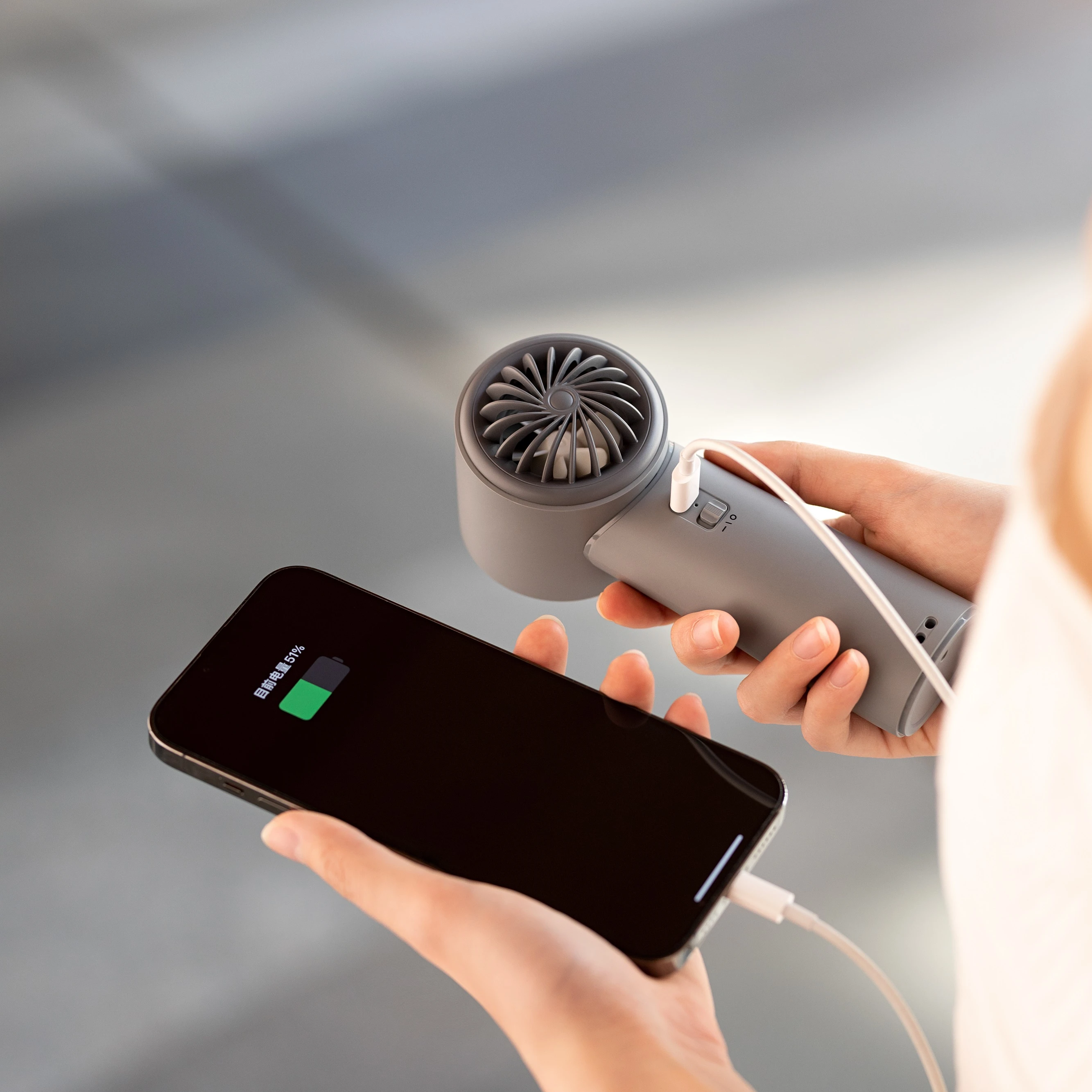 Ultra-high speed mini fans USB rechargeable handheld fan home outdoor portable fan with ice-cooling pad