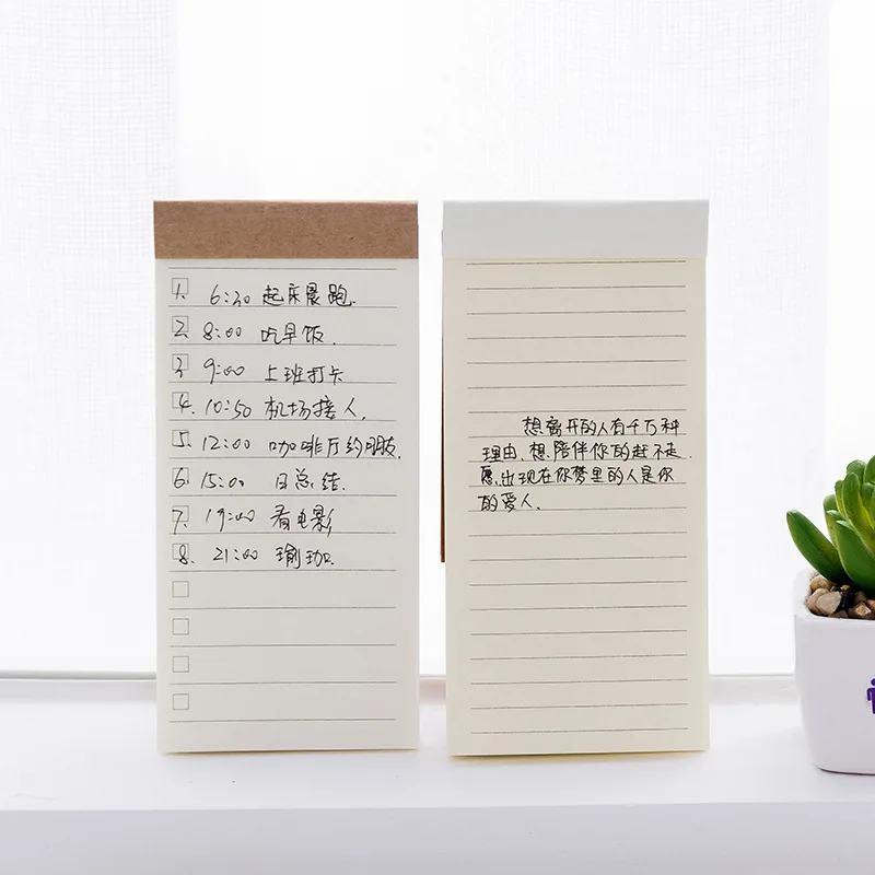 Promotional Personalized Custom Printing Memo Sticky Notes Mini Kraft Notebook Notepads Custom Notepad Memo Pad