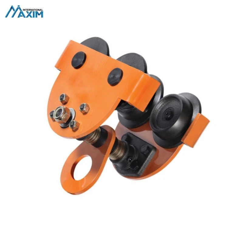 High Quality Yellow Heavy Duty  Alloy Steel Manual Trolley