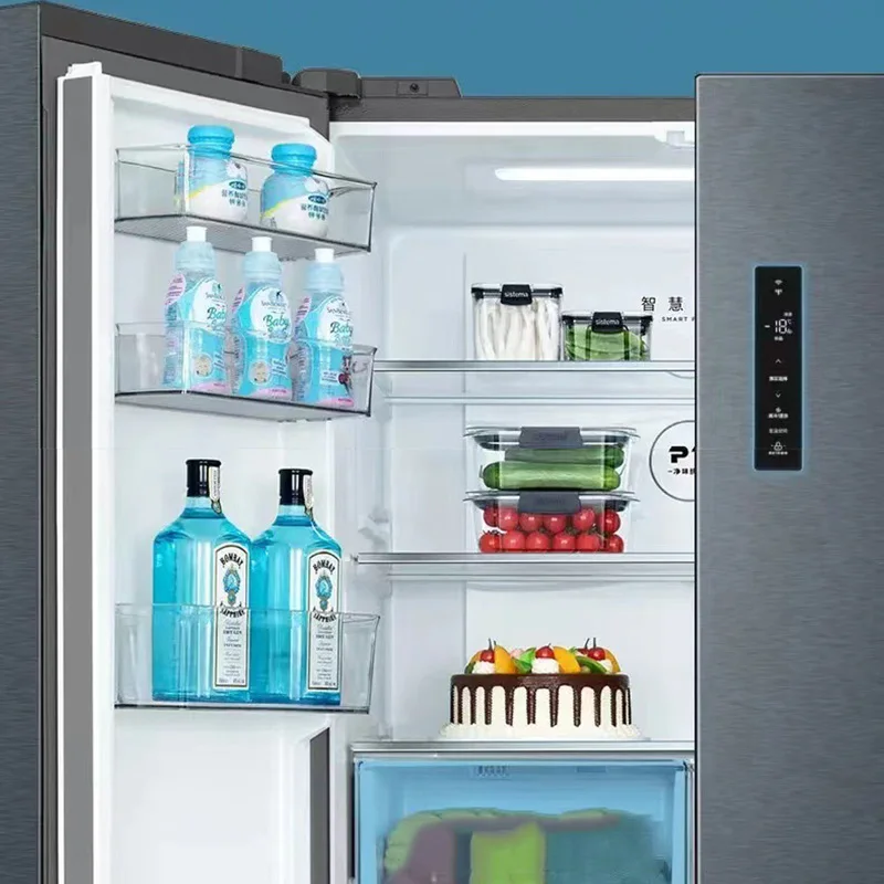 Intelligent cross four-door 465L inverter energy-saving large-capacity side-by-side household refrigerator