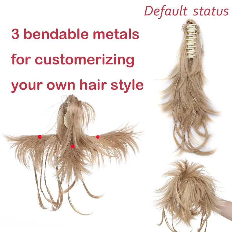 Синтетические волосы SNOILITE 12 дюймов «сделай сам», черные и коричневые косички, заколка для конского хвоста, наращивание волос, шиньоны для конского хвоста