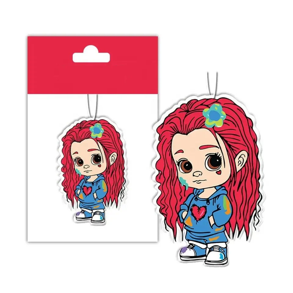 Custom  Hanging Festival Logo Fruit Scent Car Air Freshener Custom Paper Air Freshener