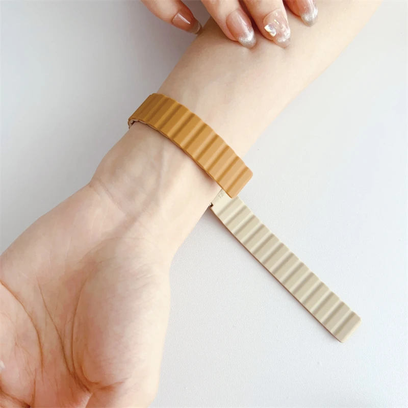 Smartwatch Accessories Wristband Women Bracelet Strap Watchband Sport Silicone Magnetic Watch Band For Xiaomi Smart Band 8