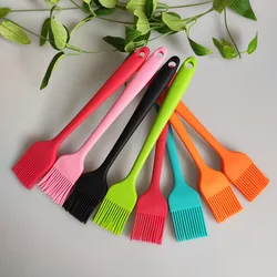Long handle Handheld Integrated Barbecue Oil Brush Reusable Heat Resistant Non-stick Baking Tool Silicone Oil brush