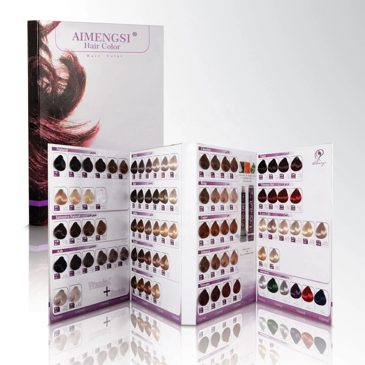 Мороженое цвет волос диаграмма книга swatch волосы