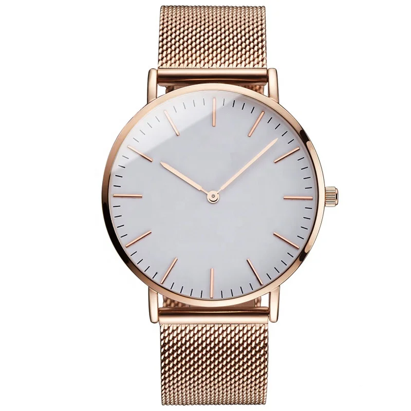 Fashion New Young Boys Watches Ultra Thin Slim Stainless Steel Case Wristwatch Men Watches